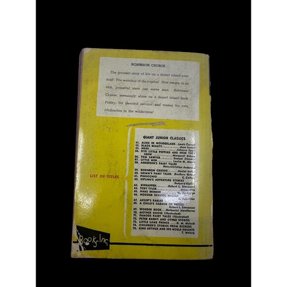 Vintage Giant Junior Classics Robinson Crusoe Daniel Defoe Paperback AS/IS - Picture 7 of 13